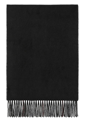 Burberry checked reversible cashmere scarf - Black