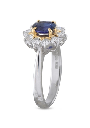 LB Exclusive sapphire and diamond ring - Silver