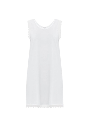 Hanro scalloped-trim nightdress - White
