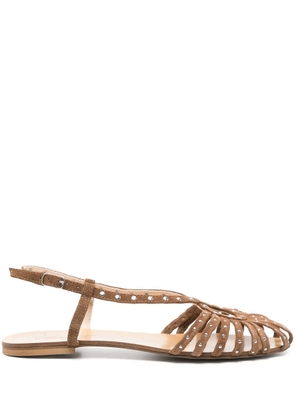 Anna F. suede sandals - Brown