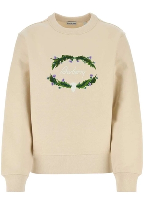Burberry Sand cotton blend sweatshirt - Neutrals