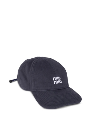 Miu Miu denim baseball cap - Blue