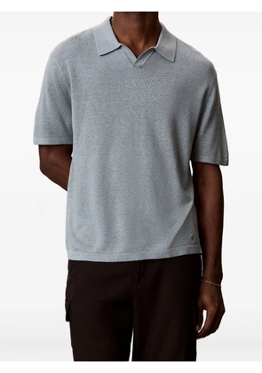 Calvin Klein linen-blend polo shirt - Grey
