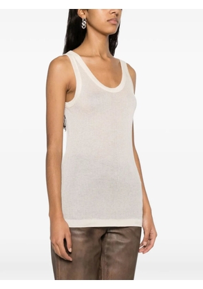 LEMAIRE ribbed tank top - Neutrals