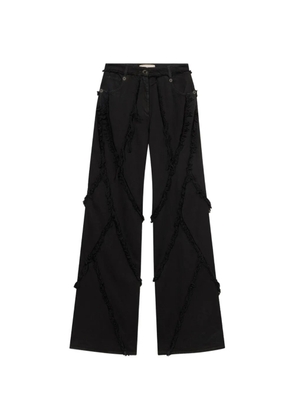 Blumarine frayed jeans - Black