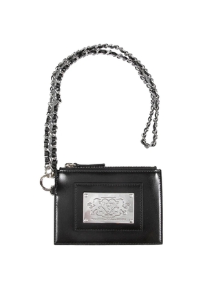 Vaquera coated patch chain wallet - Black