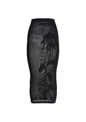 Maccapani seamless midi skirt - Black