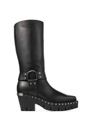 Jimmy Choo studded strap boots - Black