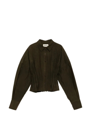 SHUSHU/TONG waist-defining shirt - Green