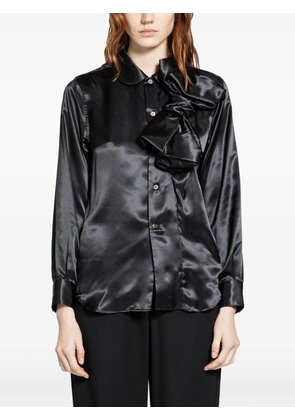 CDG satin shirt - Black