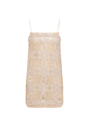 Ermanno Scervino lace dress - Neutrals