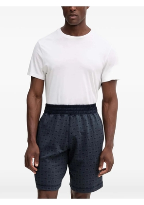 Emporio Armani logo-print pyjama shorts - Blue