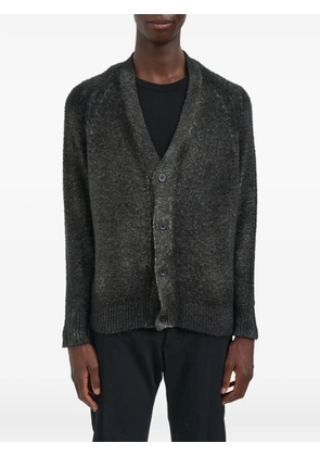 Avant Toi V-neck long-sleeve cardigan - Black