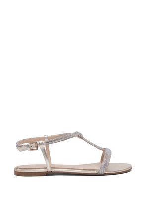 Ninalilou embellished T-strap sandals - Silver