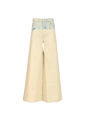 AMISH Carly faded-effect wide-leg jeans - Neutrals