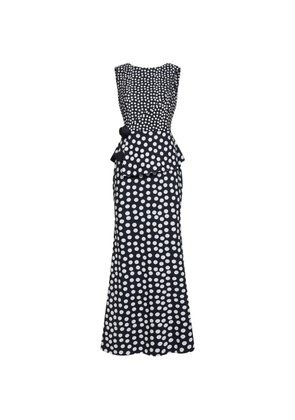 CHIARA BONI La Petite Robe polka-dot maxi dress - Black