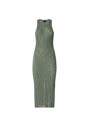 PINKO ribbed sleeveless dress - Green