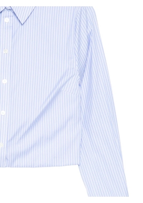 Monse fold-up cropped shirt - Blue