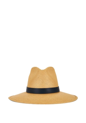 Janessa Leone Leah ribbon hat - Neutrals