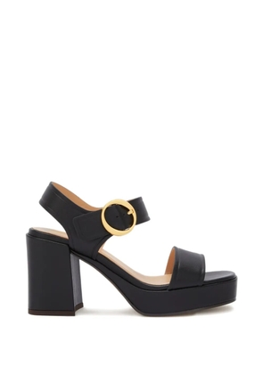 Odissì Brianne platform buckle leather sandals - Black