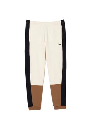 Lacoste logo-patch colourblock track pants - Neutrals