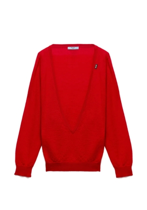 Prada cashmere V-neck sweater - Red