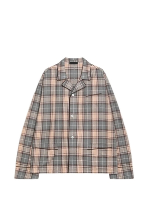 Prada checked cotton shirt - Grey