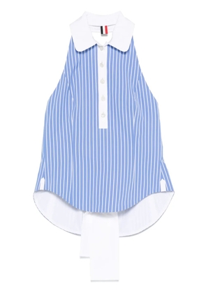 Thom Browne pinstriped halter top - Blue
