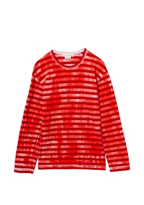 Comme Des Garçons striped T-shirt - Red