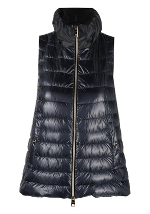 Herno padded zip-up gilet - Blue