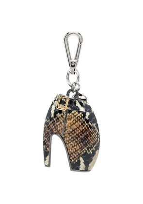 Alexander McQueen armadillo charm keyring - Neutrals