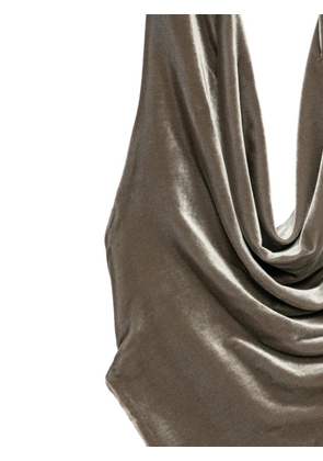 Monse draped halter top - Brown