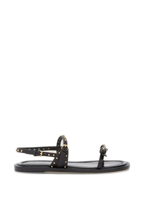 Odissì Jackie bow-detail leather sandals - Black