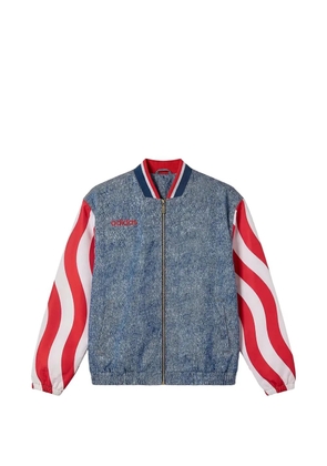 adidas Graphic denim track jacket - Blue