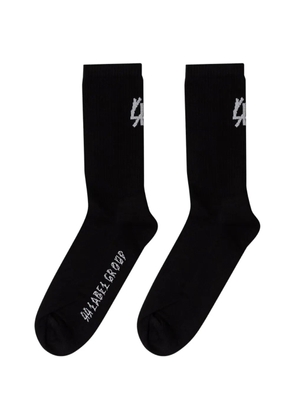44 LABEL GROUP logo socks - Black