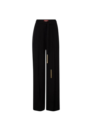Max Mara tassel belt trousers - Black
