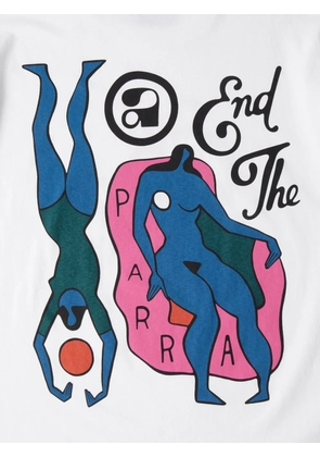 BY PARRA End the Loungechair cotton T-shirt - White