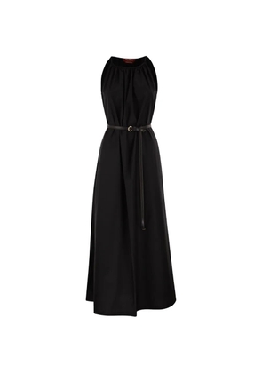 Max Mara halterneck belted maxi dress - Black
