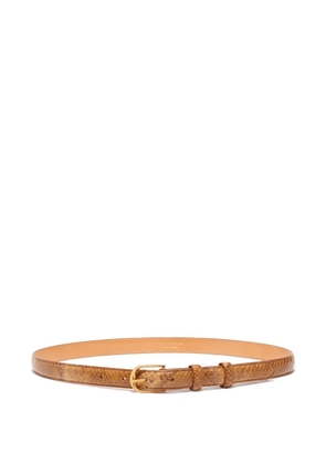 Nili Lotan snakeskin buckle belt - Neutrals