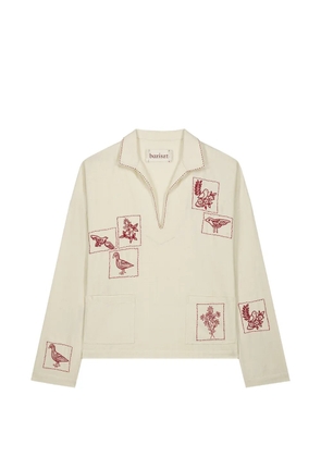 Baziszt Hauz embroidered shirt - Neutrals