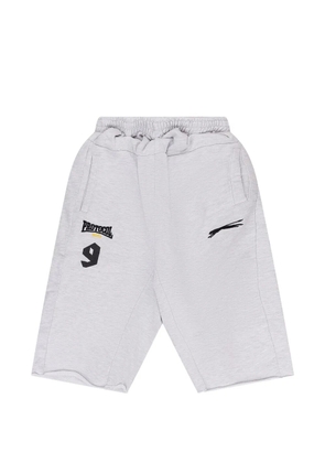 PROTOCOL INDEX folded-waist track shorts - Grey