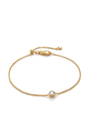 Monica Vinader diamond solitaire bracelet - Gold
