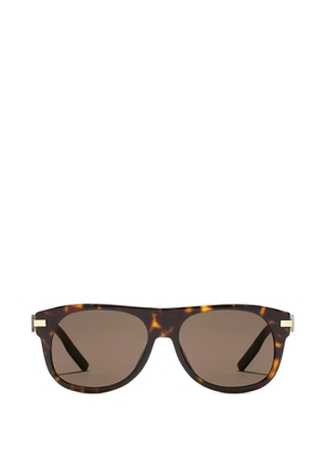 Dolce & Gabbana Eyewear metal plaque sunglasses - Brown