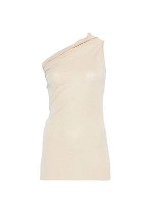 Rick Owens one-shoulder tank top - Neutrals