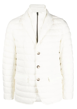 Herno notched-lapels padded jacket - White