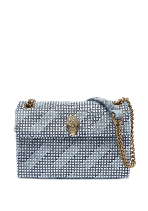 Kurt Geiger London Kensington studded denim shoulder bag - Blue
