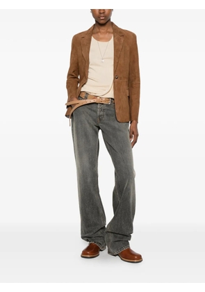 The Jackie Leathers Beatriz suede jacket - Brown