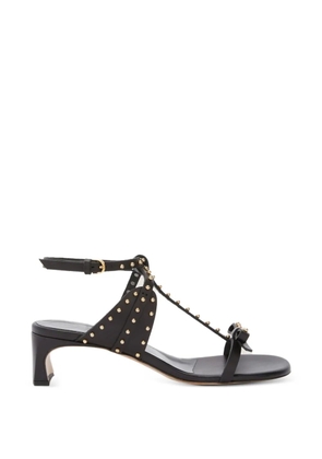 Odissì Jackie Mid leather sandals - Black