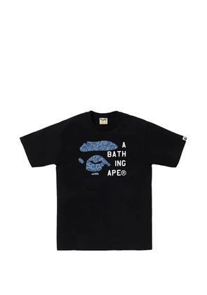 A BATHING APE® Japanese Cloud Camo Face 'Black' T-shirt