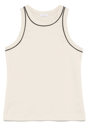 Brunello Cucinelli cotton tank top - Neutrals